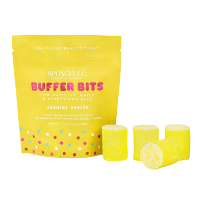 Spongelle Confection Collection Mini Buffer Bits - Jasmine Brulee In Transparent