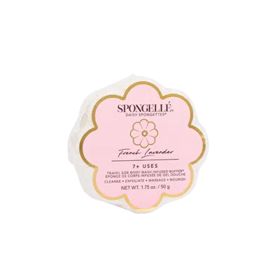 Spongelle Daisy Collection Flower Shaped Spongette French Lavender
