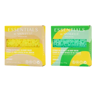 Spongelle Essentials By  Tropical Bundle Coconut & Verbena In Transparent