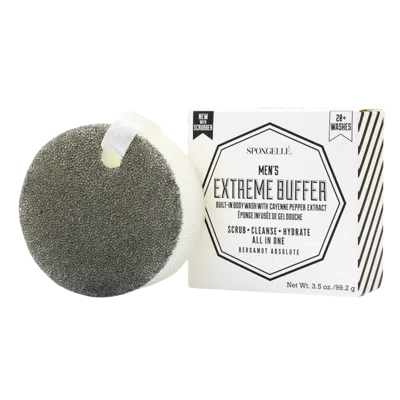 Spongelle Men's Extreme Buffer With Scrubber Bergamot Absolute