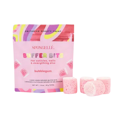 Spongelle Pedi Pop Mini Buffer Bits - Bubblegum In Pink