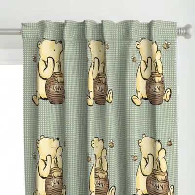 Spoonflower 18x18 Panel Classic Pooh Curtain Panel