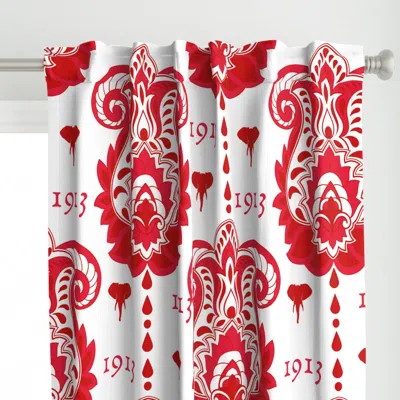 Spoonflower 1913 Paisley Fabric Curtain Panel