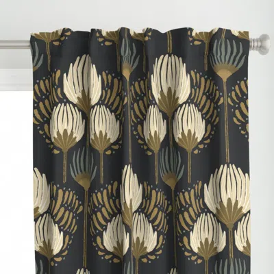 Spoonflower 1920 Blossom Floral Curtain Panel