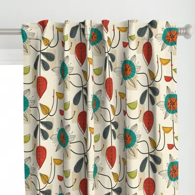 Spoonflower 1950's Mid Century Modern Curtain Panel