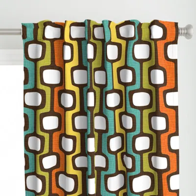 Spoonflower 1960s Retro Atomic Modern Curtain Panel