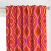 Spoonflower 1970s Retro Ogee Pattern Curtain Panel