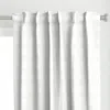 Spoonflower 2" Eggshell Linen Buffalo Curtain Panel
