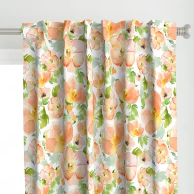 Spoonflower 21" Floral Love Print / Curtain Panel