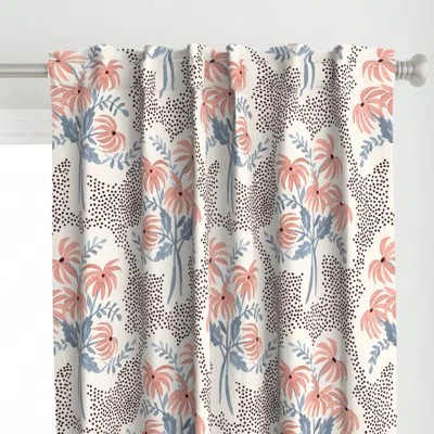 Spoonflower 24" Pearl's Terracotta Curtain Panel