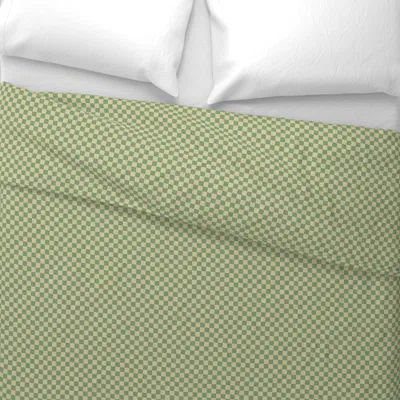 Spoonflower 2655 Mini - Retro Check Euro Pillow Sham