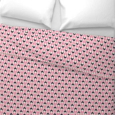 Spoonflower 2748 F Small - Midcentury Florals Wide Cotton Sateen 3.5 oz 26" X 20" Standard Knife Edge
