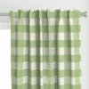 Spoonflower 3" Spring Green Cream Curtain Panel