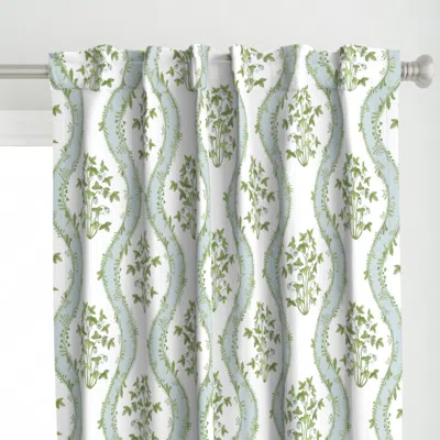 Spoonflower 3 Strawberry Stripe Light Curtain Panel