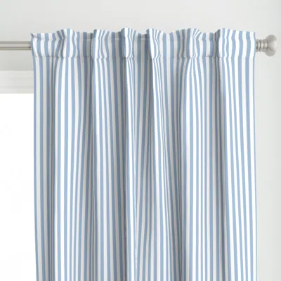 Spoonflower 33 Sky Blue Vertical Curtain Panel