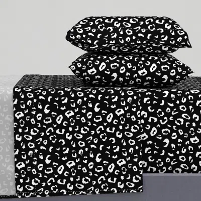 Spoonflower 69 Leopard Queen Sheet Set