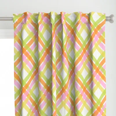 Spoonflower 70's Storybook Diagonal Curtain Panel