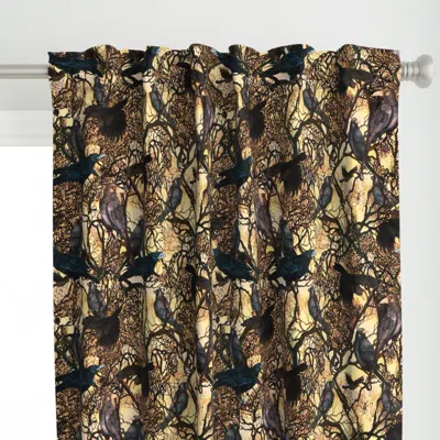 Spoonflower A Murder Of Crows Curtain Panel