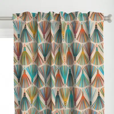 Spoonflower A Rainbow Of Tassels Curtain Panel