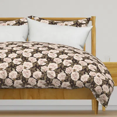 Spoonflower A Realm Of Roses Dark Academia Duvet Cover