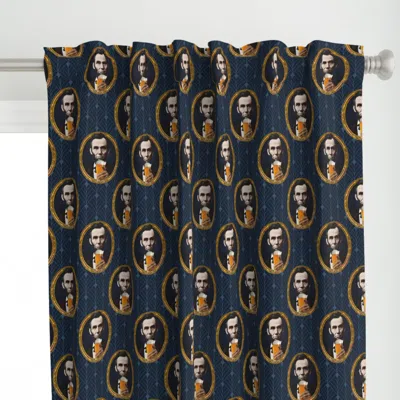 Spoonflower Abe Lincoln Bar Edition Curtain Panel