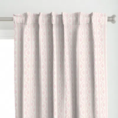 Spoonflower Abigail Dot Rose Curtain Panel