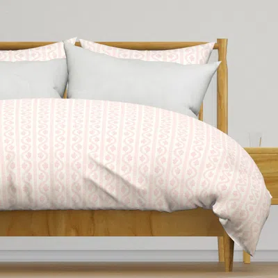Spoonflower Abigail Dot Rose Duvet Cover