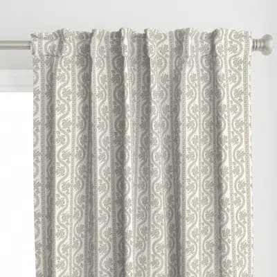 Spoonflower Abigail Serpentine Bronze Curtain Panel