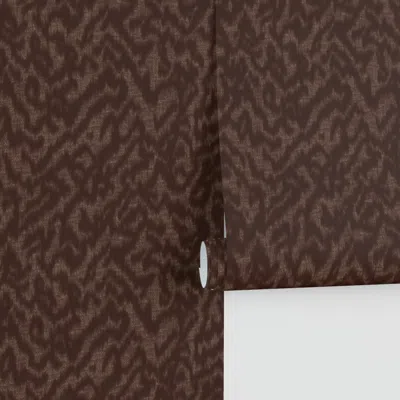 Spoonflower Abstract Ikat Blender Dark Oak 3e2118 Pvc-free Type Ii 2' X 12' In Multi