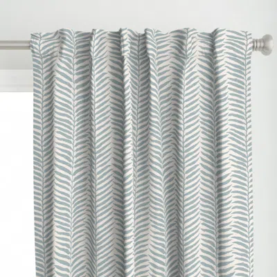 Spoonflower Abstract Linen Textured Curtain Panel