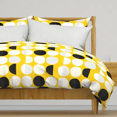 Spoonflower Abstract Moon Cycle Duvet Cover