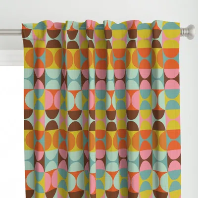Spoonflower African Bauhaus Geometric Curtain Panel