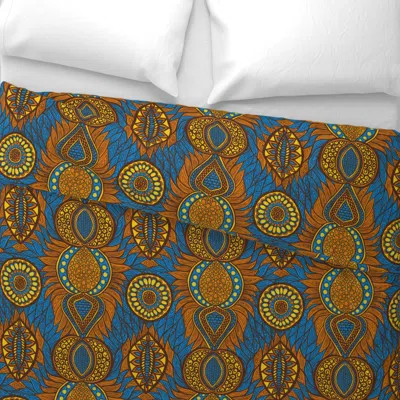 Spoonflower African Print Wide Cotton Sateen 3.5 oz 26" X 20" Standard Knife Edge