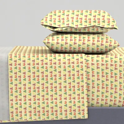 Spoonflower Agd Alpha Gamma Delta Roses King Sheet Set