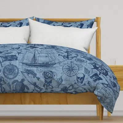 Spoonflower Ahoy Pirates Adventure Of The Duvet Cover