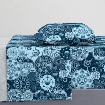 Spoonflower Alchemical Astrology Dreams Twin Sheet Set