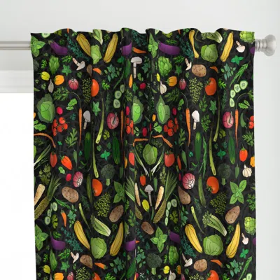 Spoonflower All The Garden Herbs And Curtain Panel
