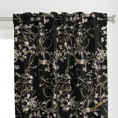Spoonflower Almond Blossoms Van Gogh Curtain Panel