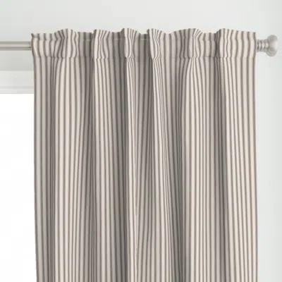 Spoonflower Alton Ticking Stripe - Curtain Panel
