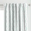 Spoonflower Andrew Stripe Byte Blue Curtain Panel