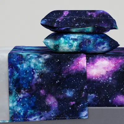 Spoonflower Andromeda - Large Scale - Angelina Maria Designs Queen Sheet Set