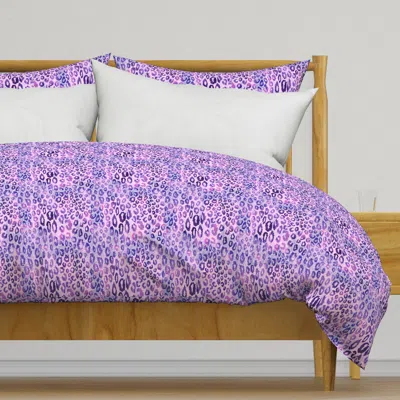 Spoonflower Animal Skin Lavender Duvet Cover