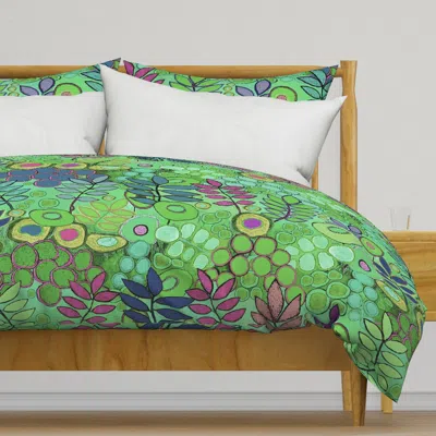 Spoonflower Arizona Garden Flowers -- Duvet Cover