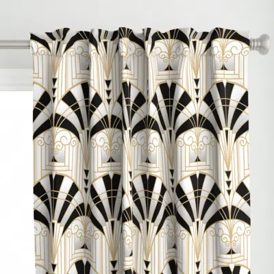 Spoonflower Art Deco Alcove Curtain Panel