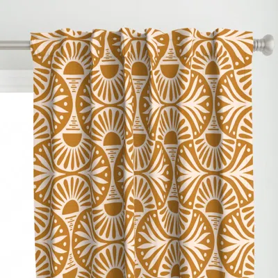 Spoonflower Art Deco Desert Sunset Curtain Panel