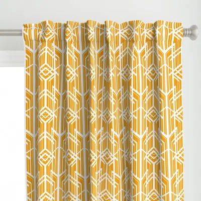 Spoonflower Art Deco Geometric Curtain Panel