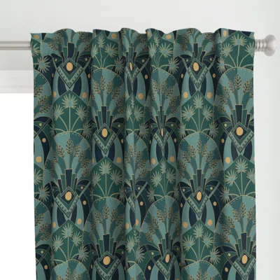 Spoonflower Art Deco Retro Motel Curtain Panel