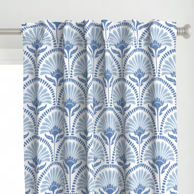Spoonflower Art Deco Scallop With Curtain Panel