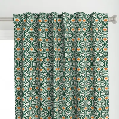 Spoonflower Art Deco Sunset And Curtain Panel