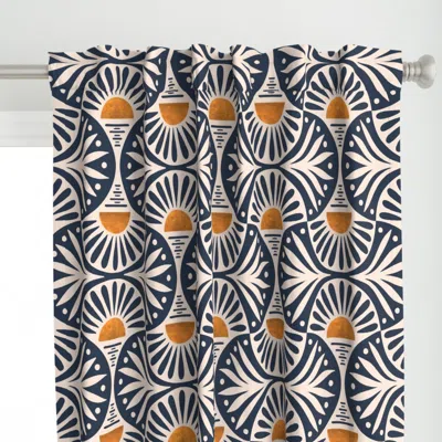 Spoonflower Art Deco Sunset And Curtain Panel